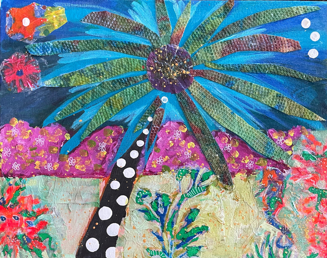 Polka Dotted Palm Tree